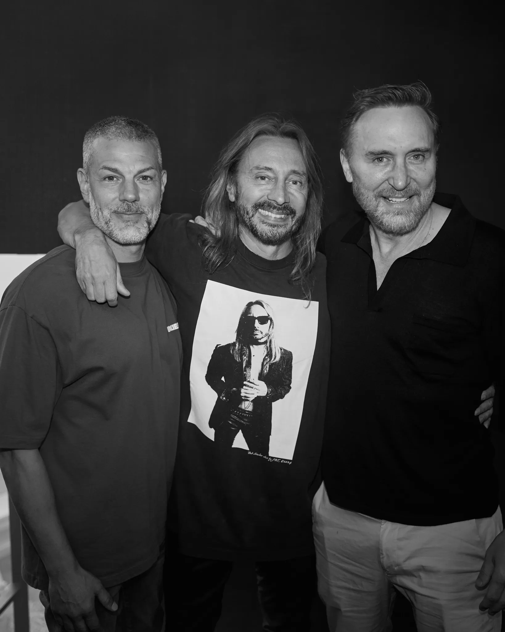 Yann Pissenem with Bob Sinclar and David Guetta at Ushuaïa Ibiza