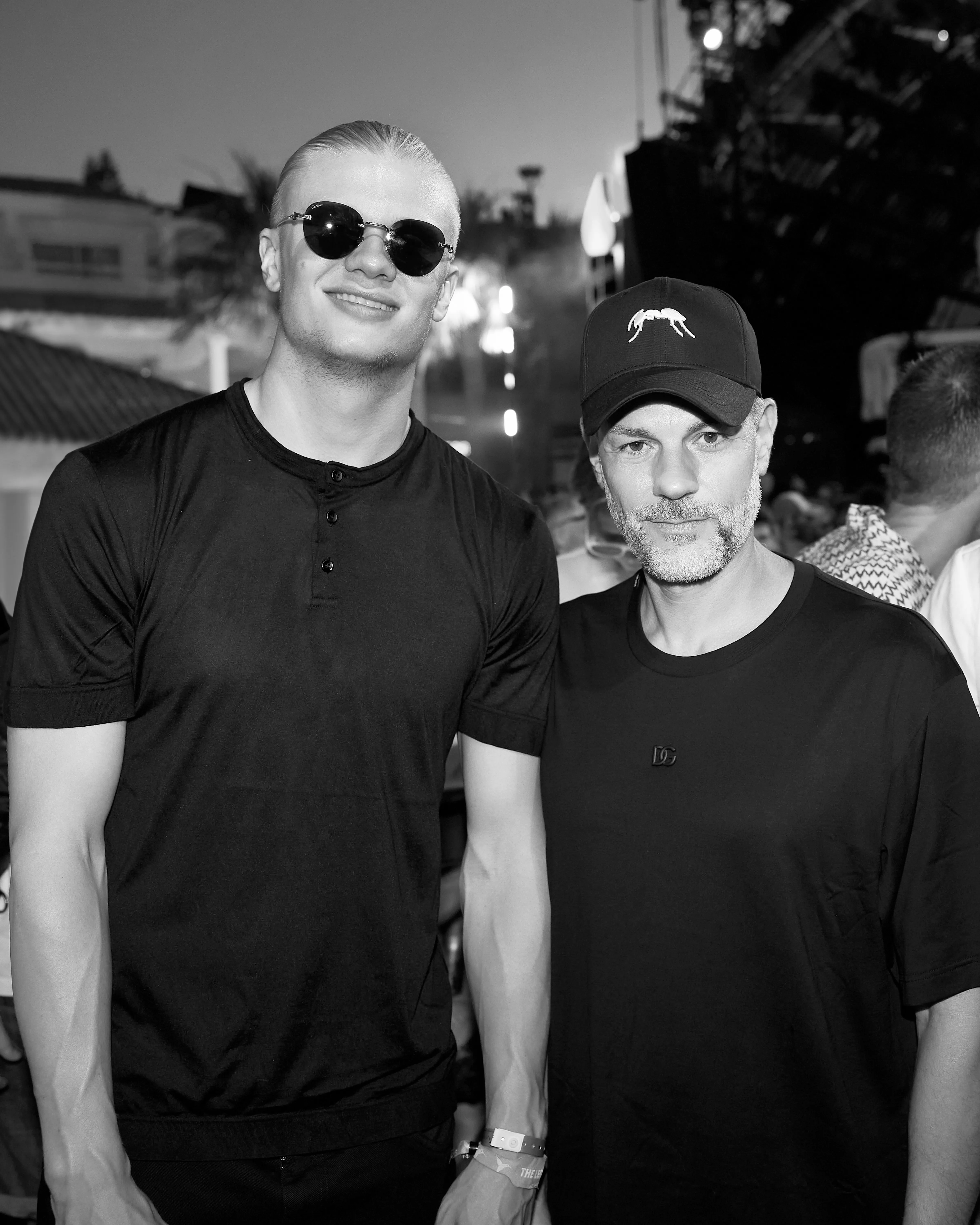 Yann Pissenem and Erling Haaland at Ushuaïa Ibiza