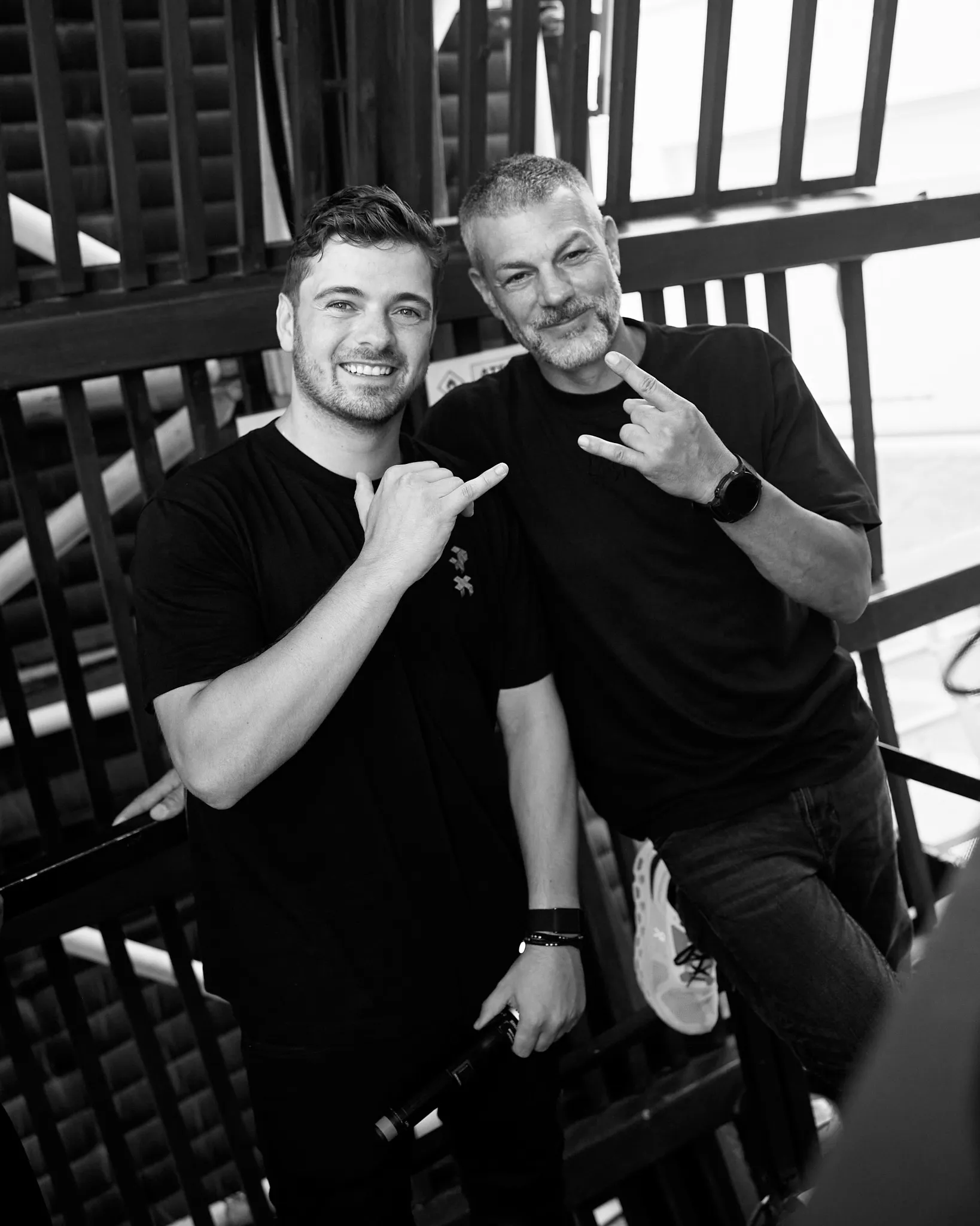 Yann Pissenem and Martin Garrix backstage at Ushuaïa Ibiza